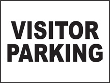 SAFETY SIGN (SAV) | General Signs - Visitor Parking